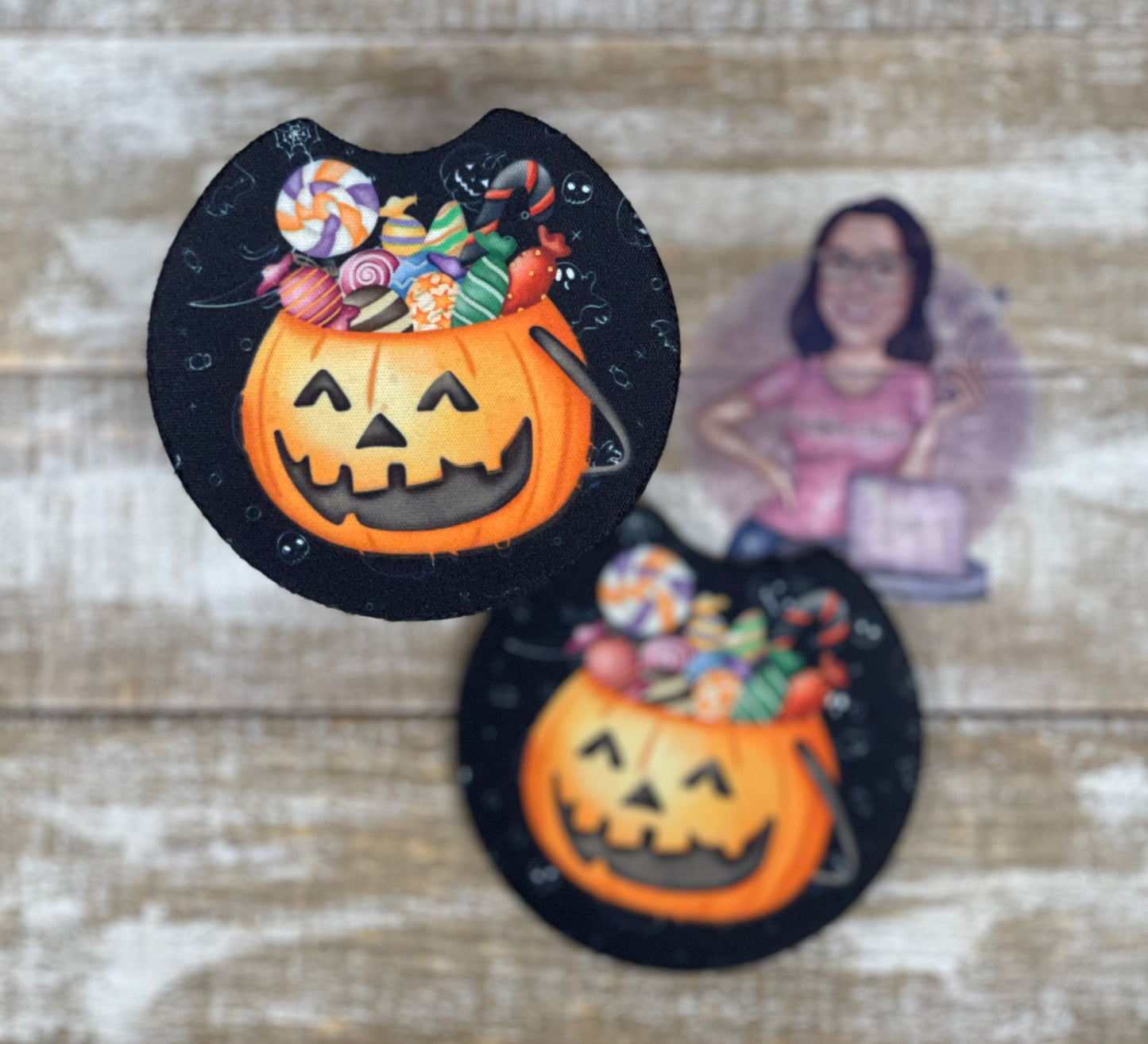 Halloween Car Coasters