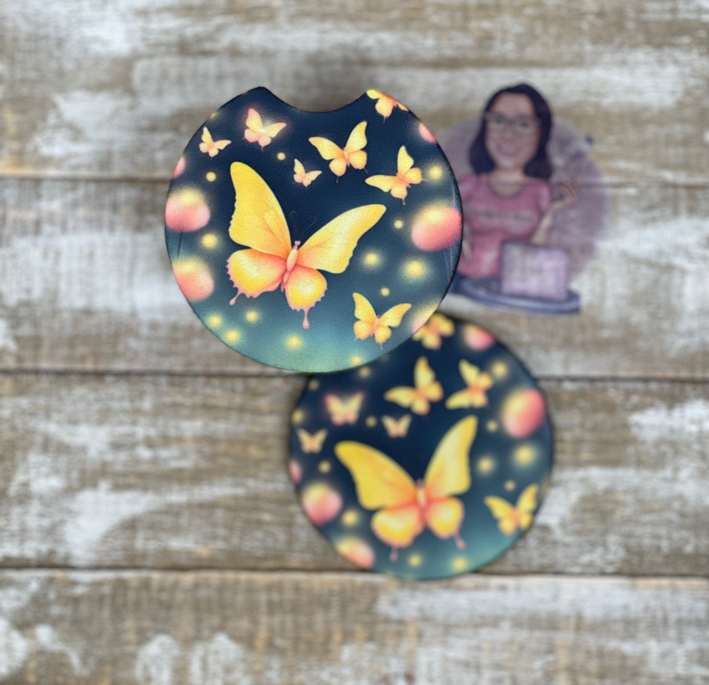 Butterfly Car Coasters