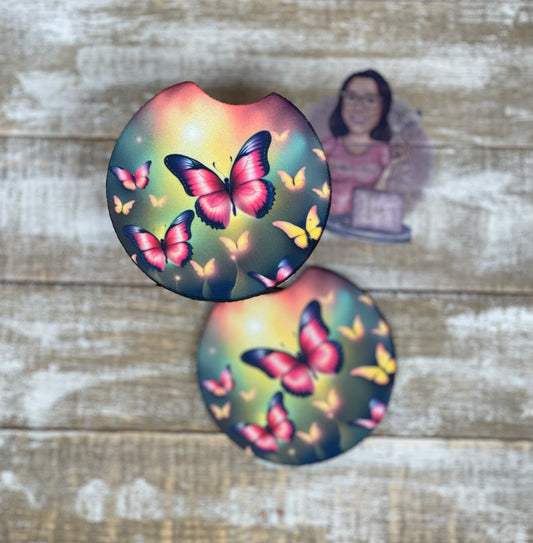 Butterfly Car Coasters